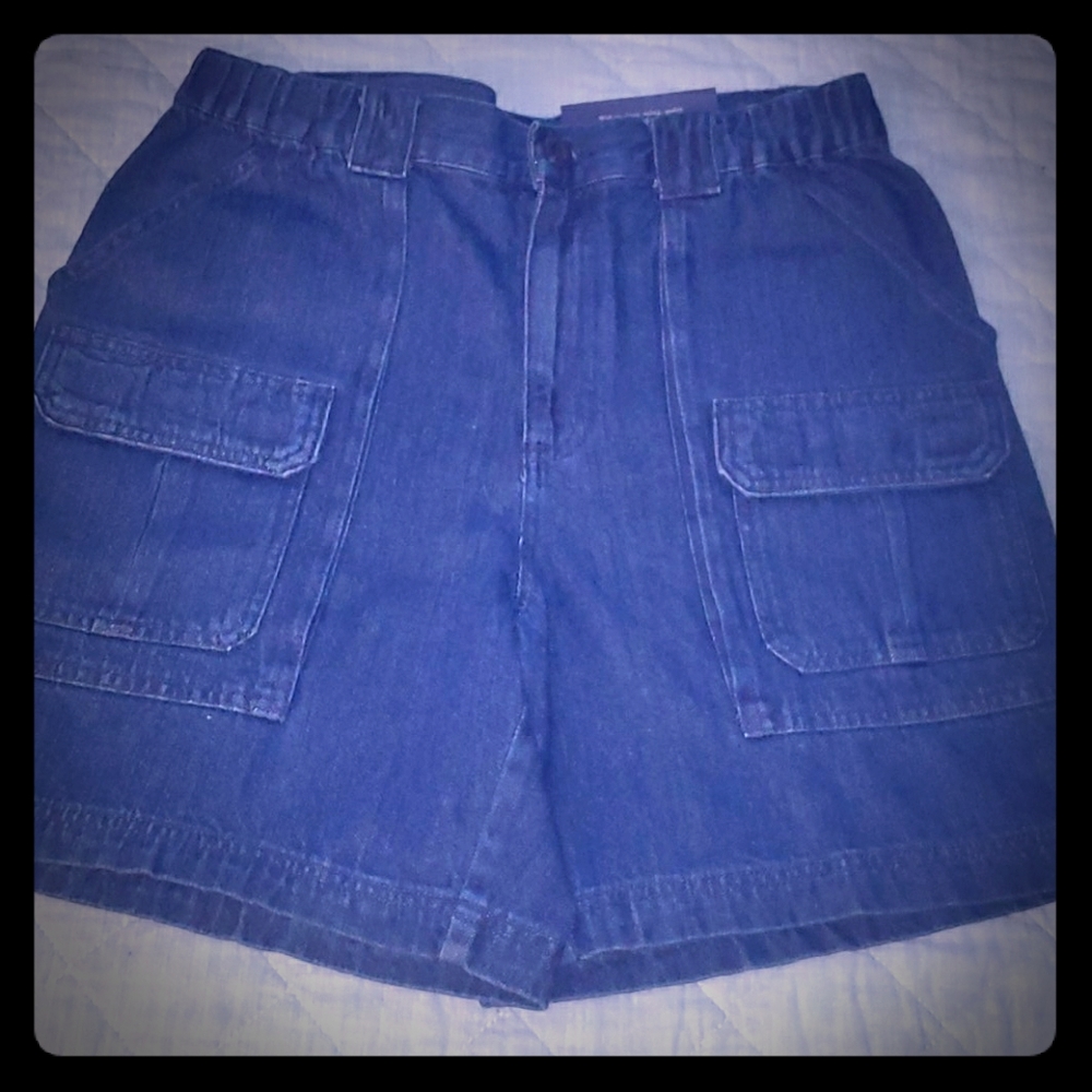 NWT Men's elastic waist Cargo Shorts size 32